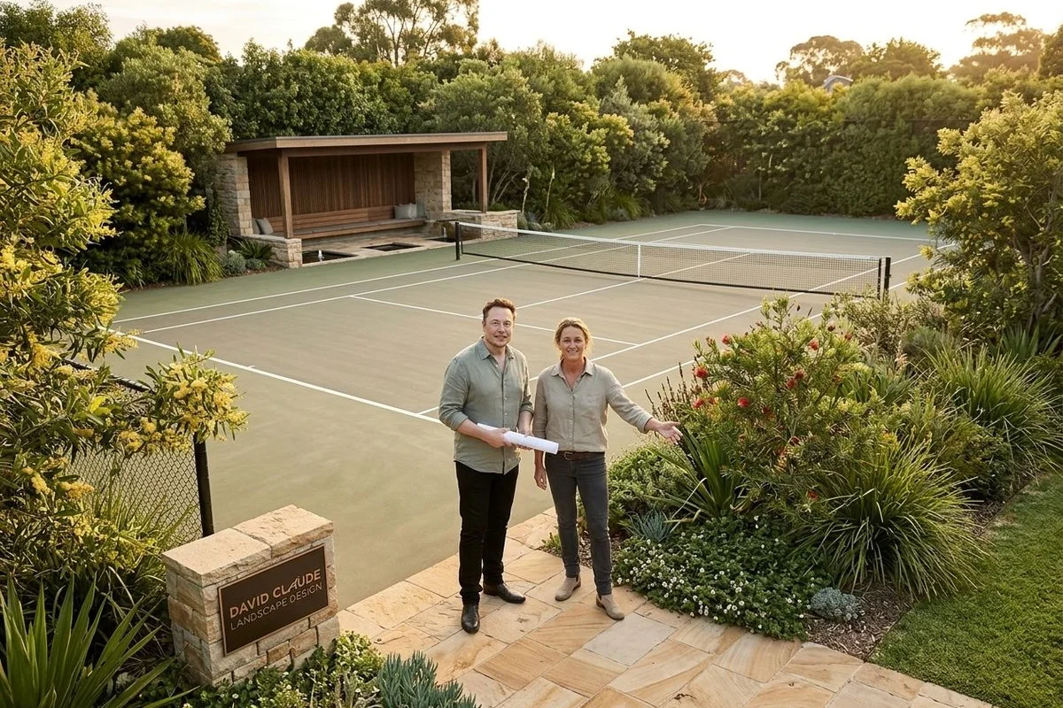 Tennis Court Landscaping gallery image 4