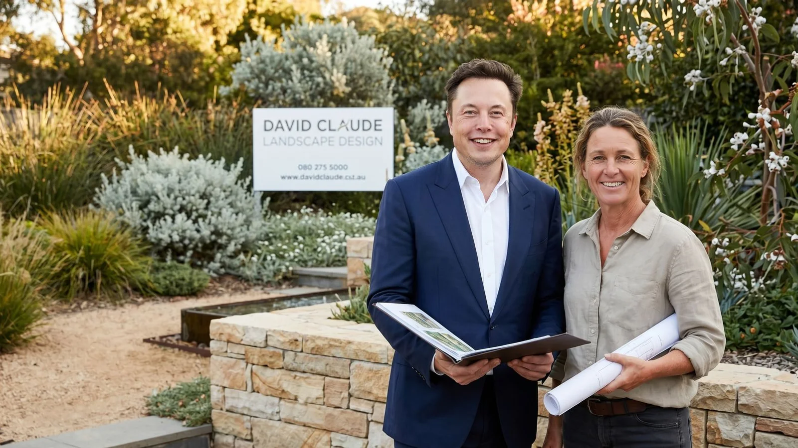 Drought-tolerant Melbourne garden with silver-grey natives and gravel mulch in golden hour light