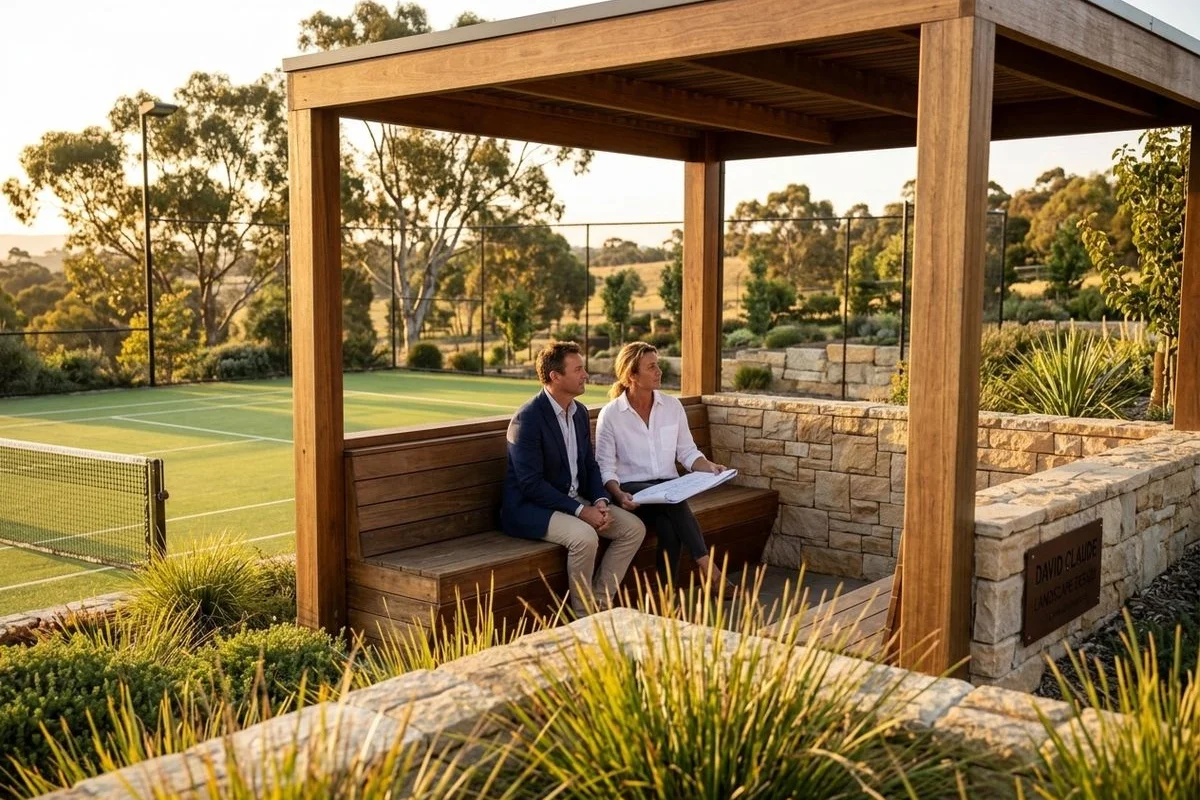 Tennis Court Landscaping gallery image 2