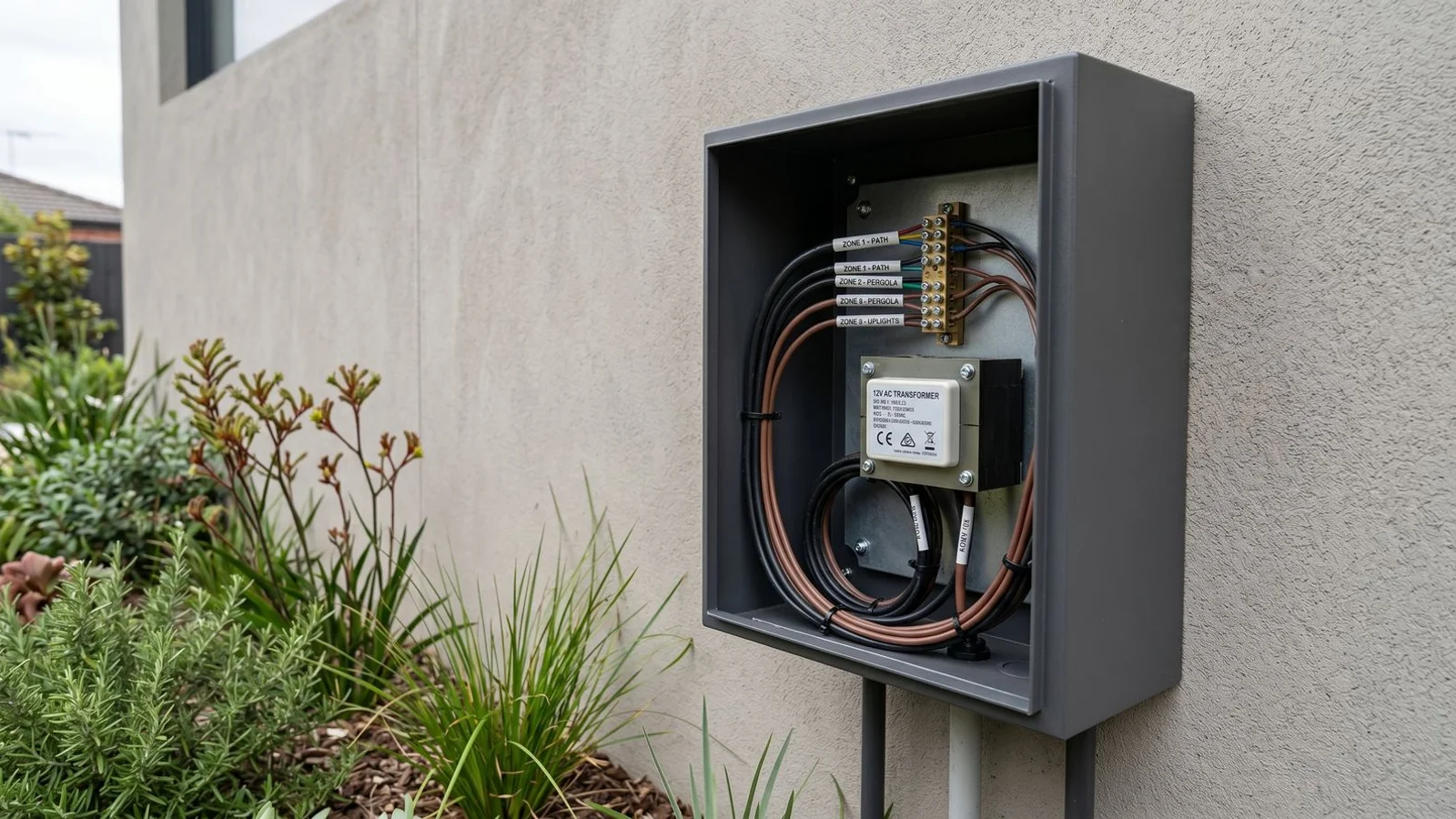 Transformer cabinet for low-voltage lighting