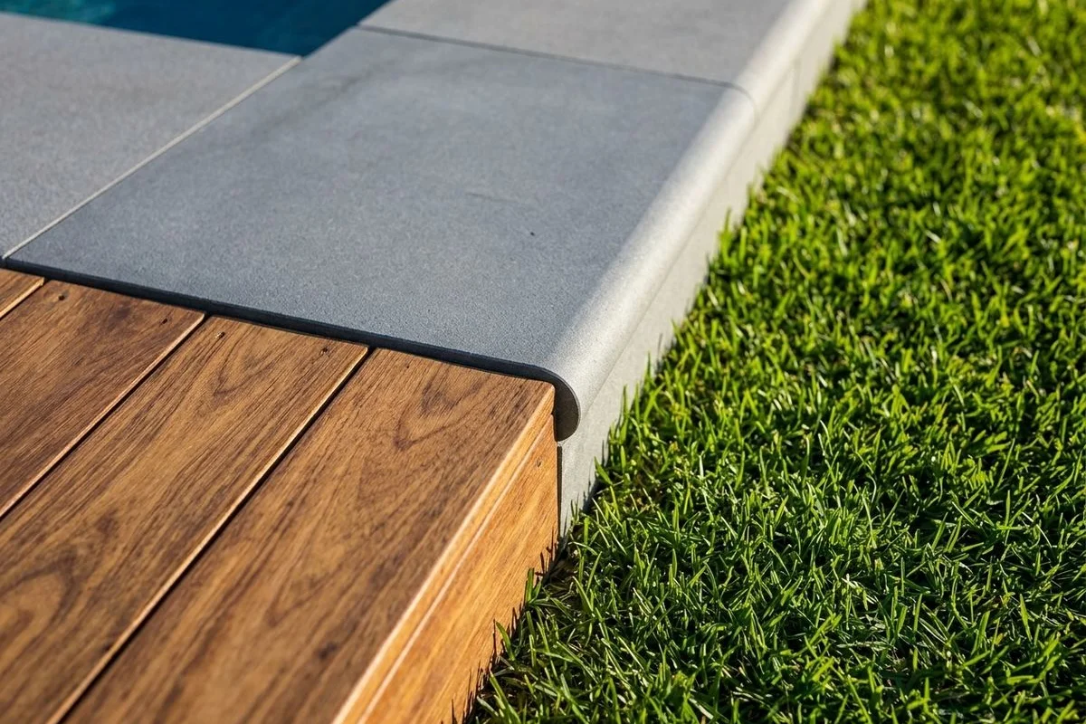 Deck-to-pool transition